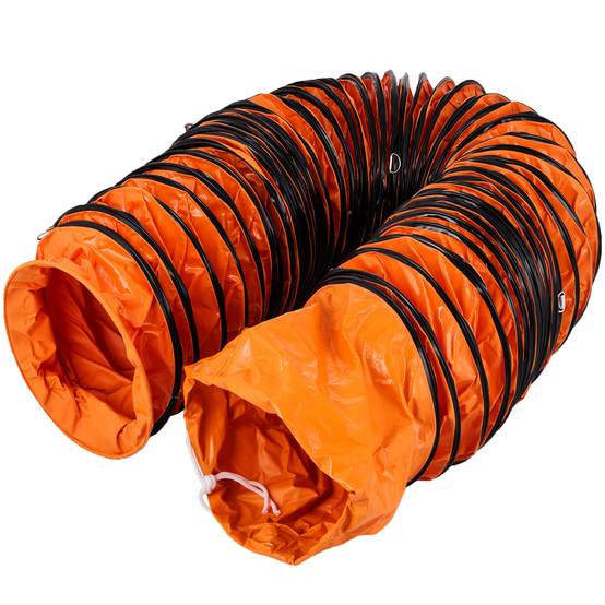 VEVOR Tuyau PVC 25 pi, gaine ventilation flexible 12 po, antideflagrant. Usines. - Image 1
