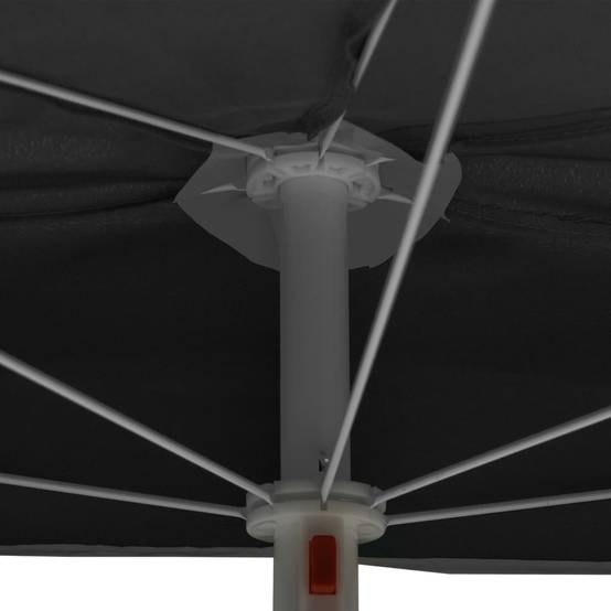 Maison Chic - Demi-parasol de jardin | Parasol d'extérieur avec mât 180x90 cm anthracite Maison Chic - Image 7