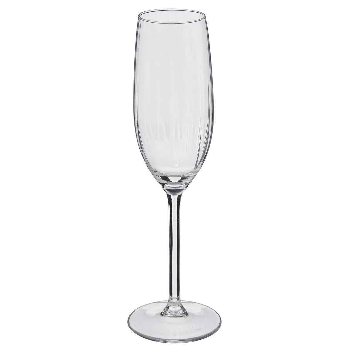 Lot de 6 Flûtes à Champagne "Volta" 21cl Transparent - Image 2