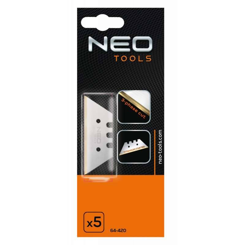 Neo Tools - Lames de cutter trapézoïdales NEO TOOLS 64-420 5 pièces Neo tools - Imagen 2