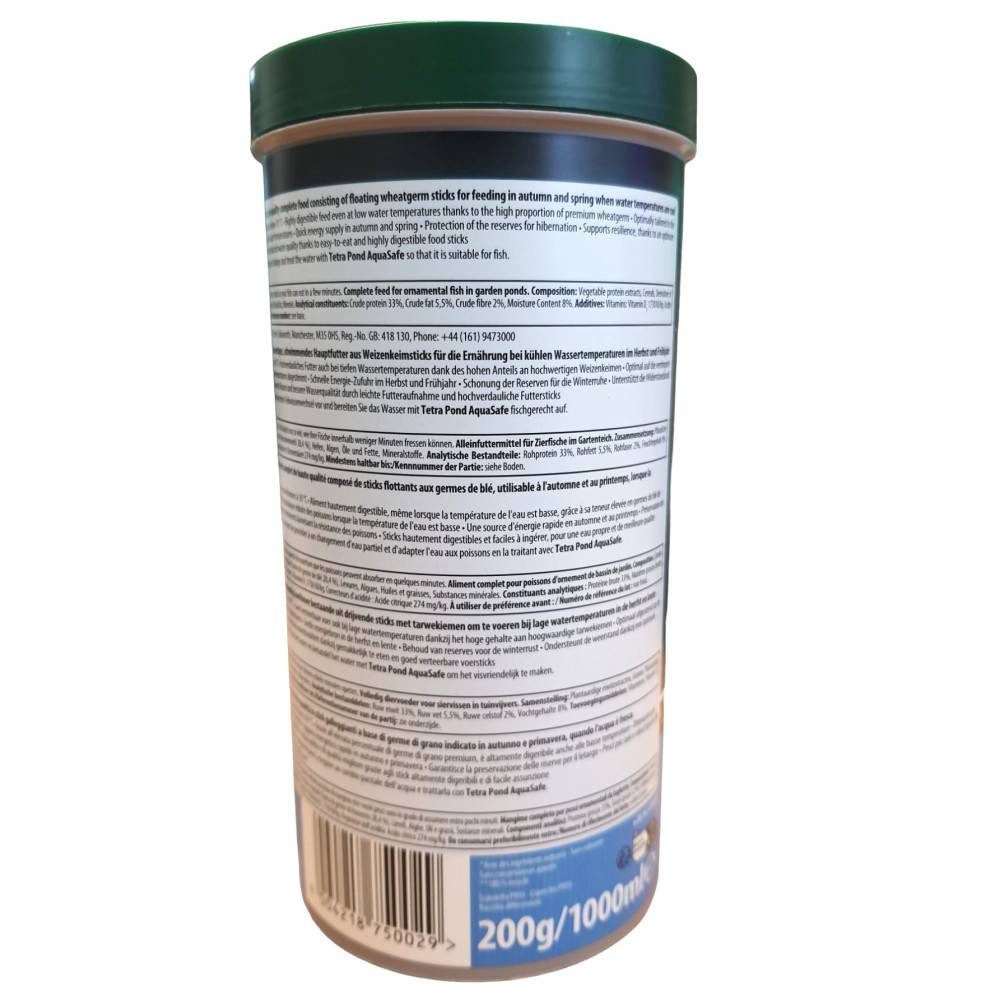 Tetra - Wheatgerm Sticks 200g-1L aliments poisson saison froide Tetra Pond - Imagen 2