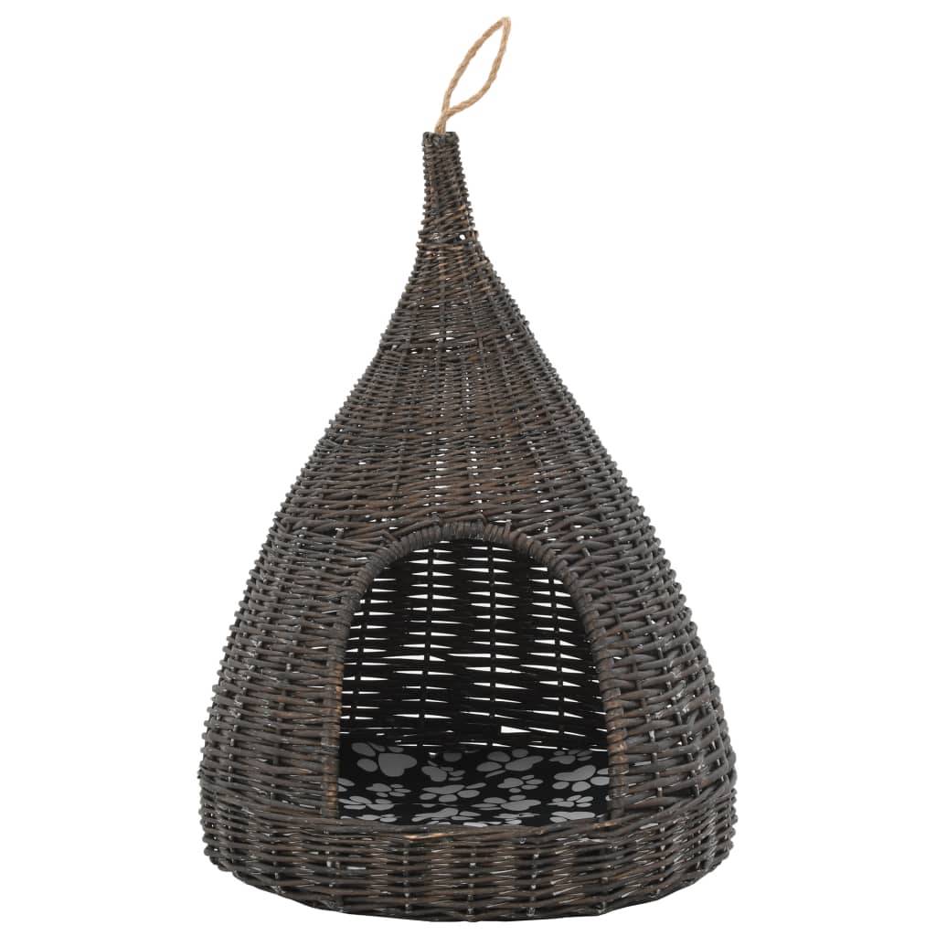 Vidaxl - Panier pour chats avec coussin Gris 40x60 cm Saule naturel vidaXL 170778 - Imagen 7