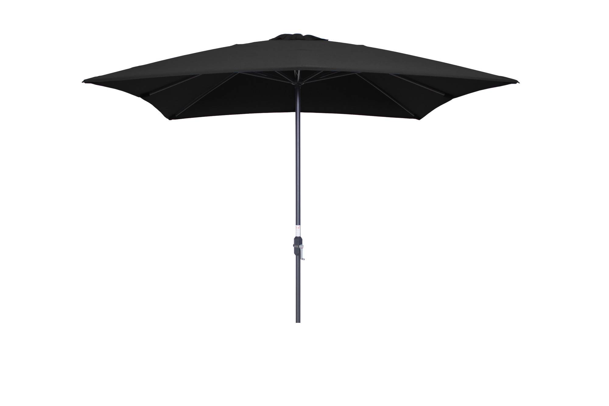 Garden Impressions - Parasol Lotus - 250x250 cm - noir carbone - noir - Imagen 1