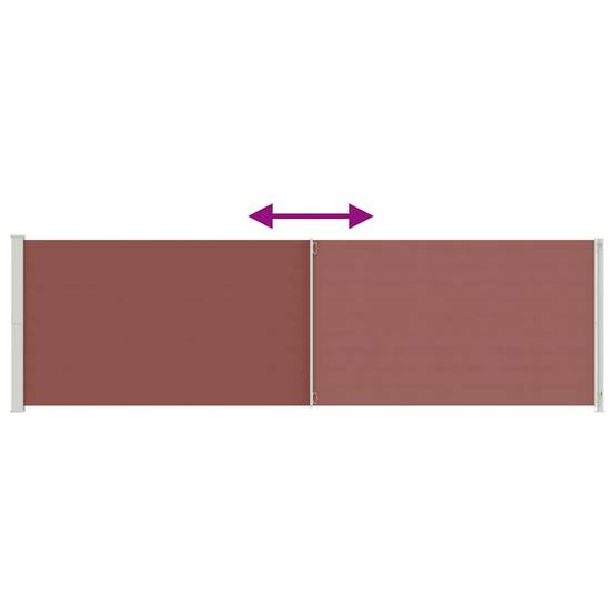 Store banne | Auvent latéral rétractable de patio 180x600 cm Marron Maison Chic - Image 7