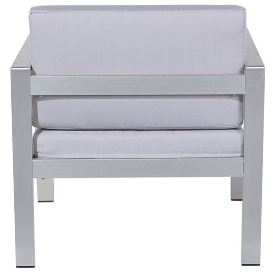 Beliani - Fauteuil Aluminium Gris clair SALERNO - Beliani - Image 5