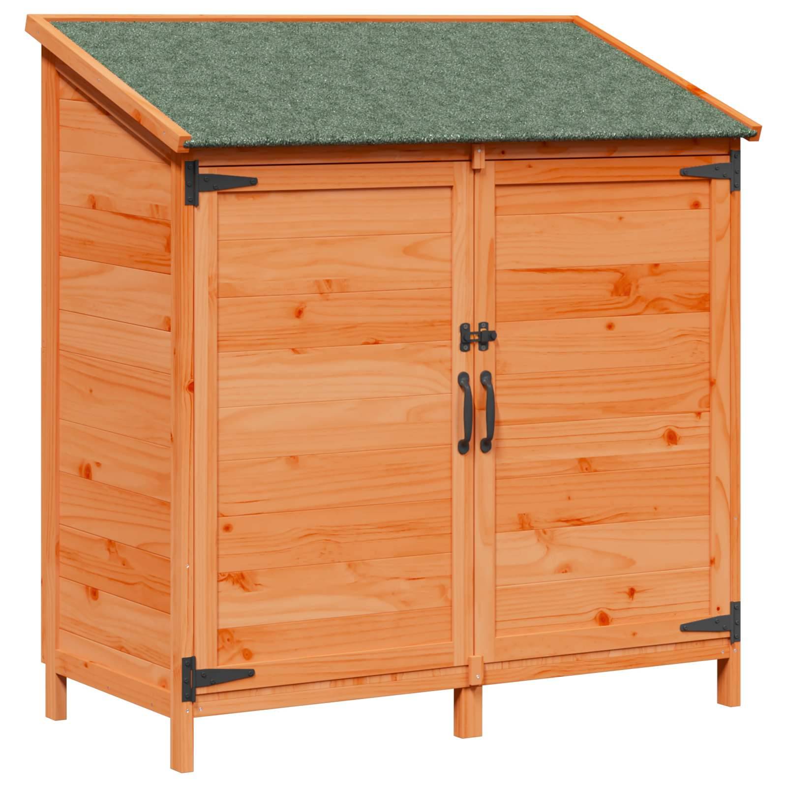 Vidaxl - Abri de jardin Marron 106 x 56 x 113,5 cm Bois de Sapin Massif 0.6m² vidaXL 42033443 - Image 2