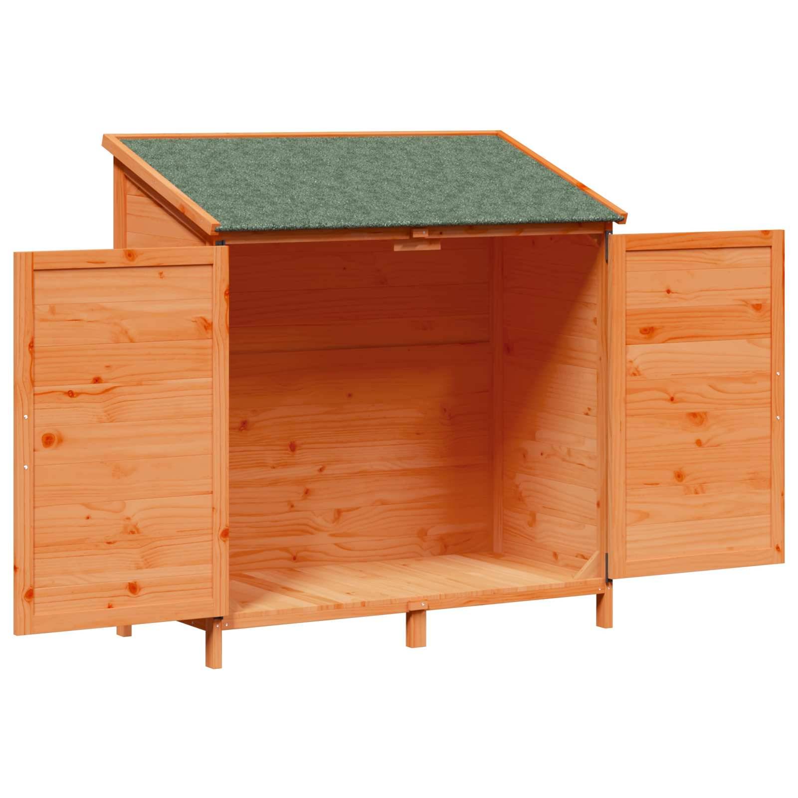 Vidaxl - Abri de jardin Marron 106 x 56 x 113,5 cm Bois de Sapin Massif 0.6m² vidaXL 42033443 - Image 5
