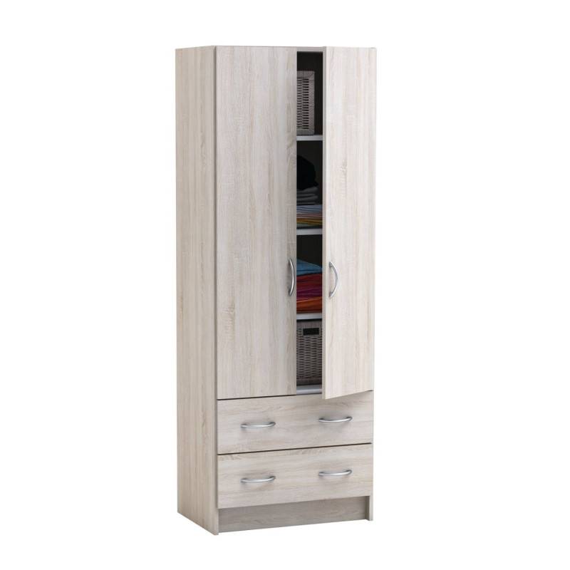 Armoire lingère 2 portes 2 tiroirs Laud - Image 4