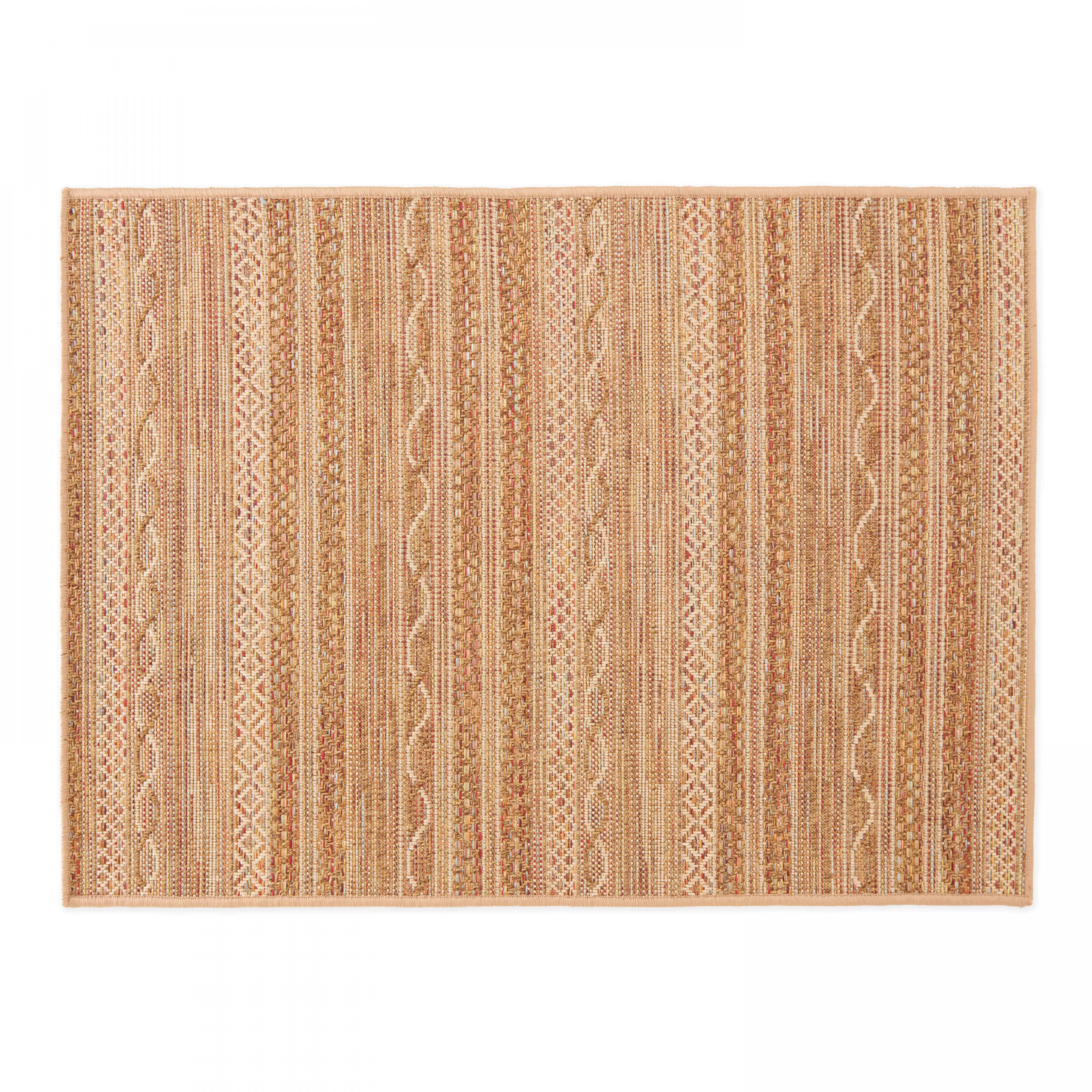 Oviala - Tapis rectangulaire en polypropylène 200x290 cm rouille Urda - Oviala - Imagen 1