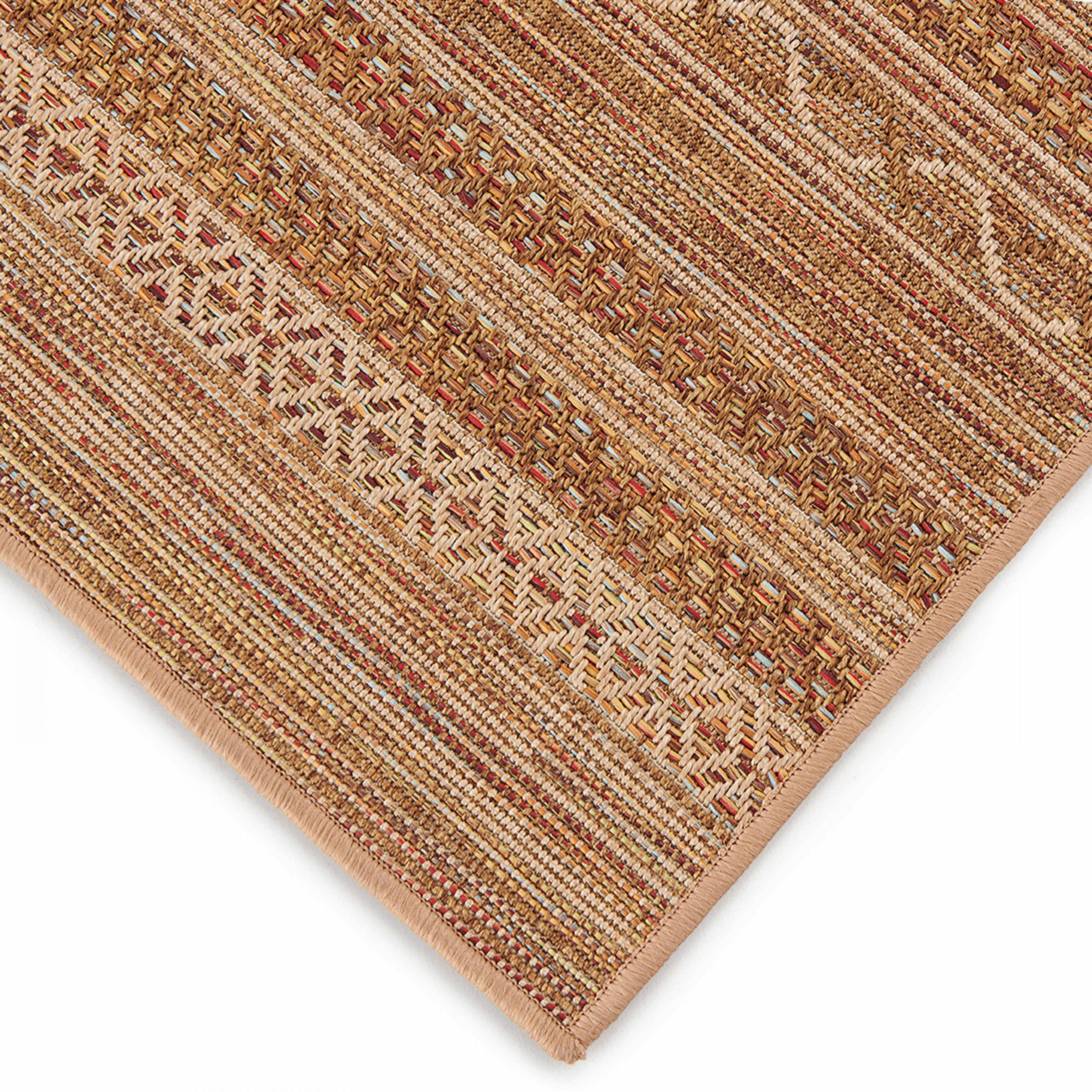 Oviala - Tapis rectangulaire en polypropylène 200x290 cm rouille Urda - Oviala - Imagen 5