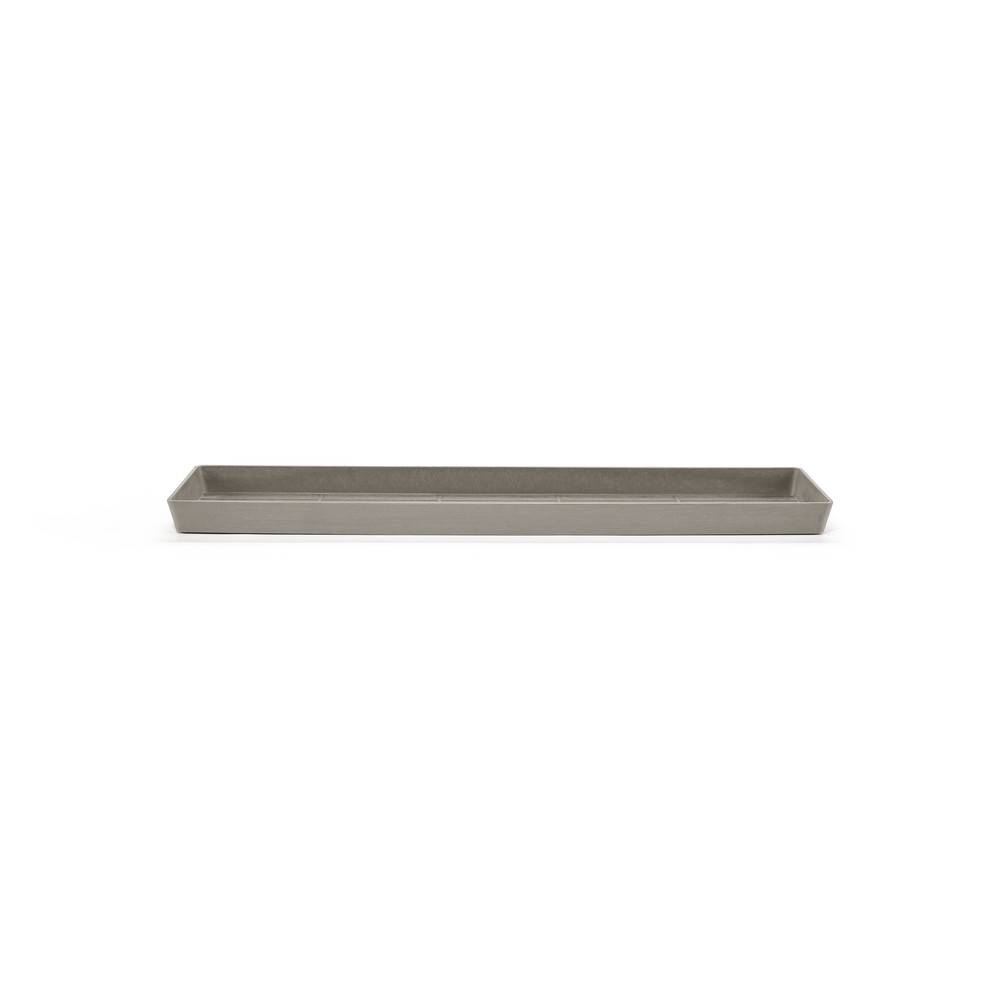 Ecopots - Soucoupe Rectangular 45 New Taupe - 43,5 x 15,5 x H. 3,3 cm ECOPOTS