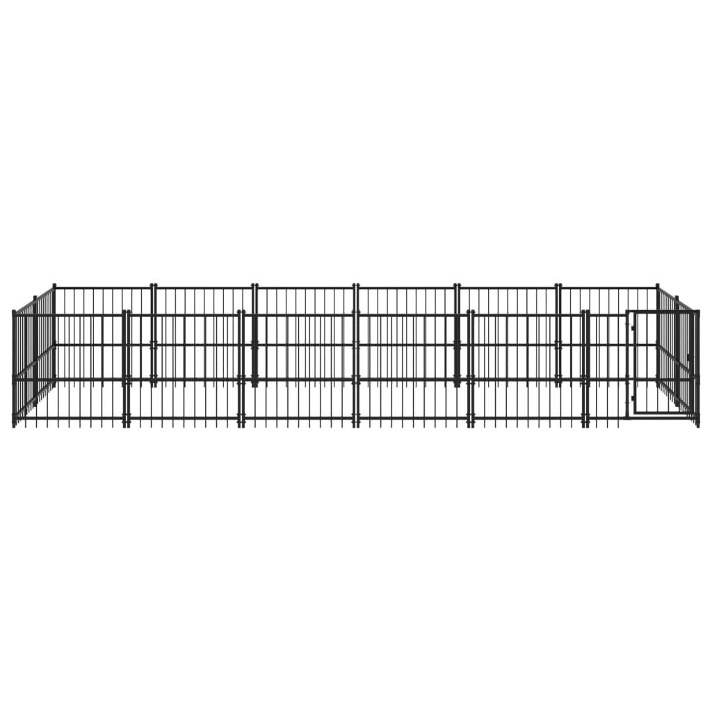 Vidaxl - Chenil d'extérieur pour chiens Acier 11,26 m² vidaXL 3124602 - Imagen 7