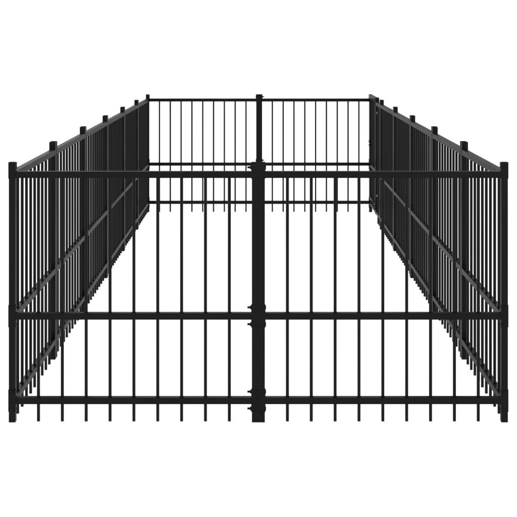 Vidaxl - Chenil d'extérieur pour chiens Acier 11,26 m² vidaXL 3124602 - Imagen 5