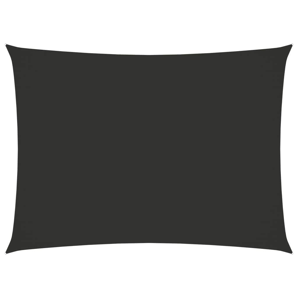 Helloshop26 - Voile toile d'ombrage parasol parasol tissu oxford rectangulaire 3 x 5 m anthracite - Imagen 1