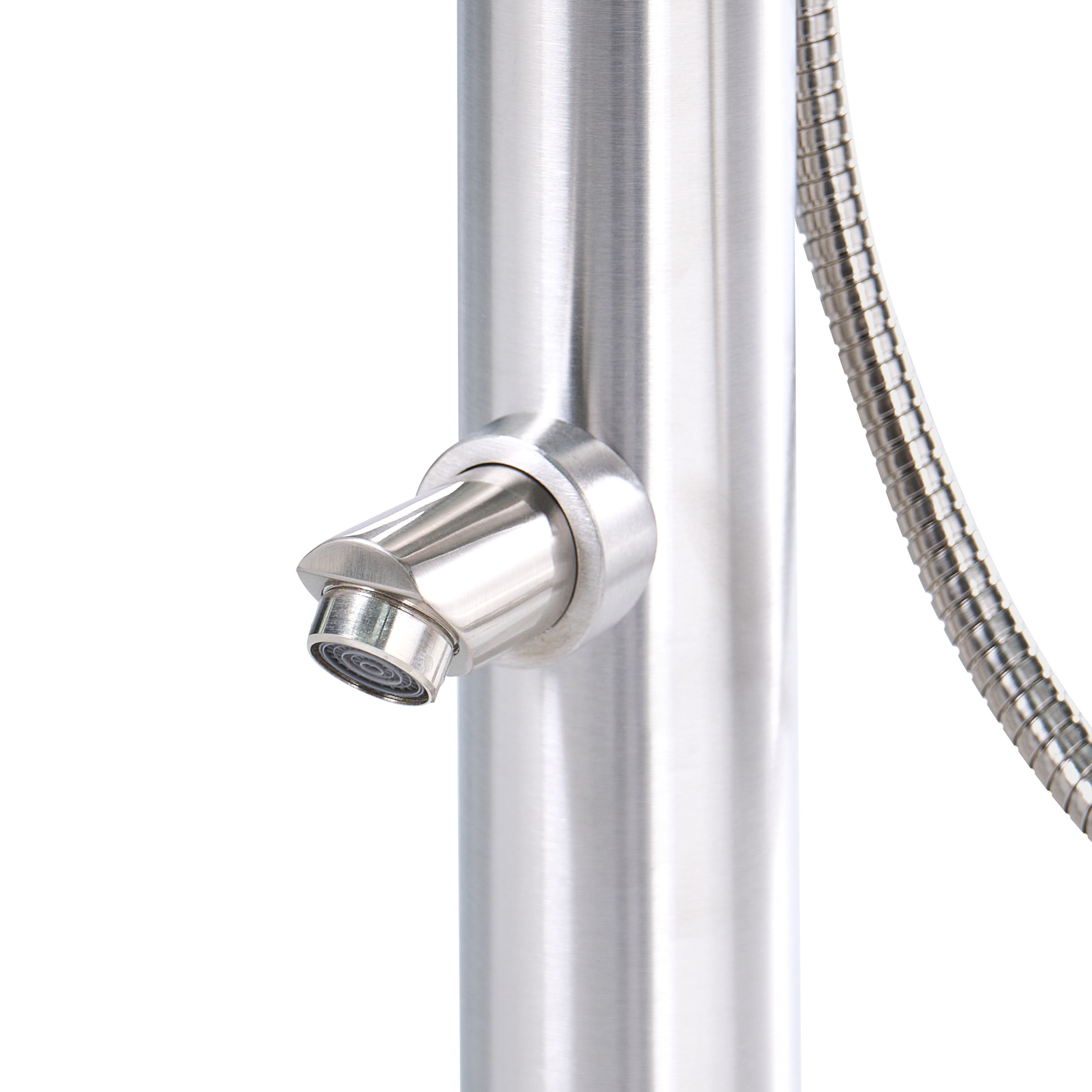 Beliani - Douche d'extérieur Acier inox Argenté SORAPATA - 57x17x230- Beliani - Image 9