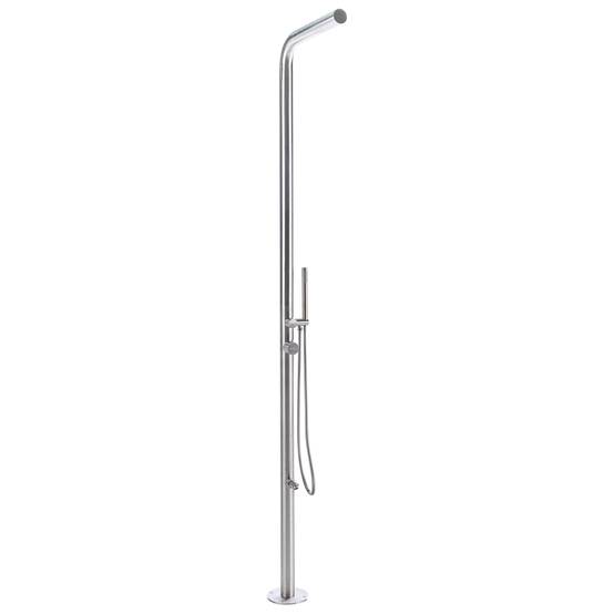 Beliani - Douche d'extérieur Acier inox Argenté SORAPATA - 57x17x230- Beliani - Image 2