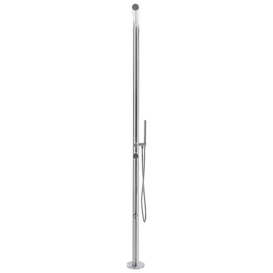 Beliani - Douche d'extérieur Acier inox Argenté SORAPATA - 57x17x230- Beliani - Image 4
