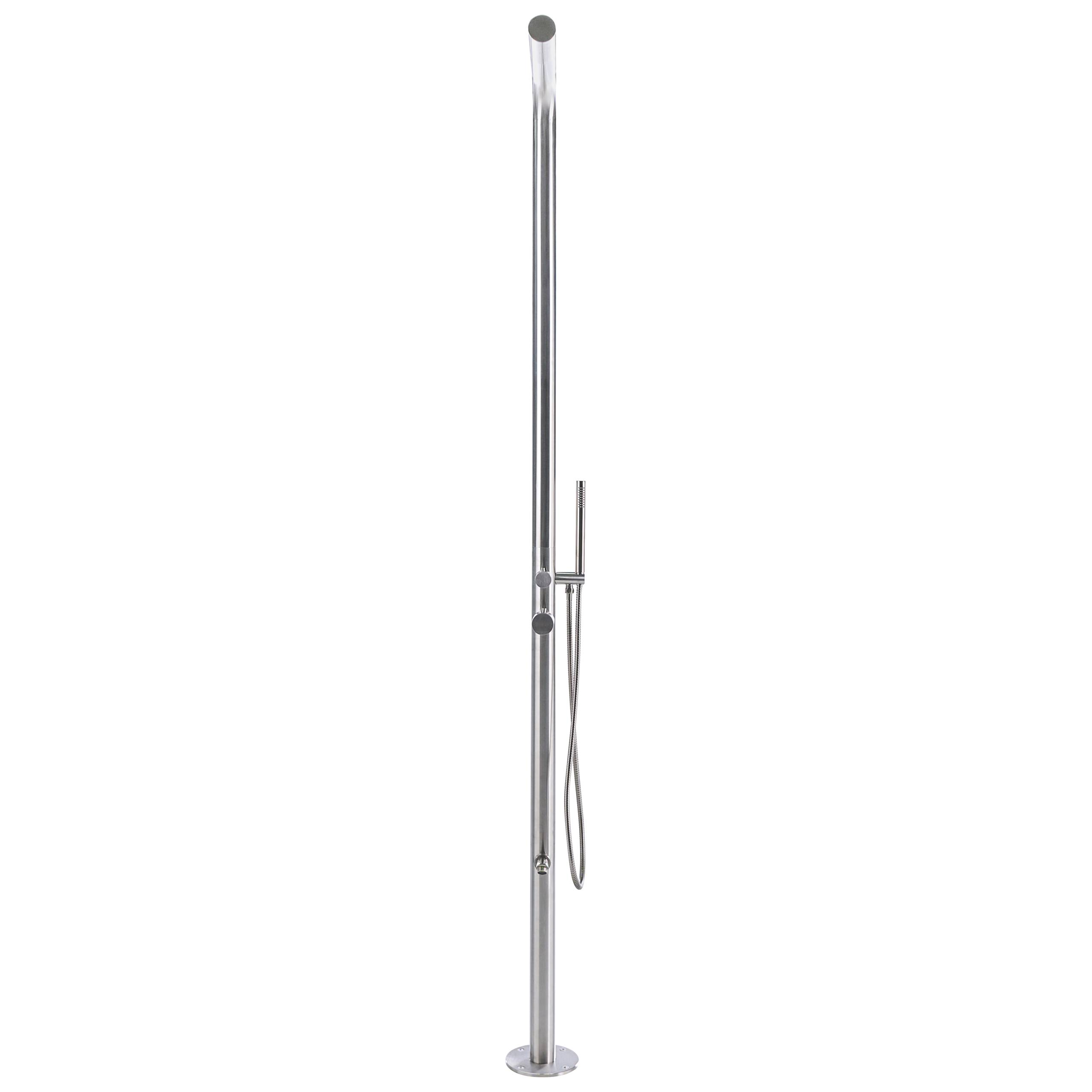 Beliani - Douche d'extérieur Acier inox Argenté SORAPATA - 57x17x230- Beliani - Image 4