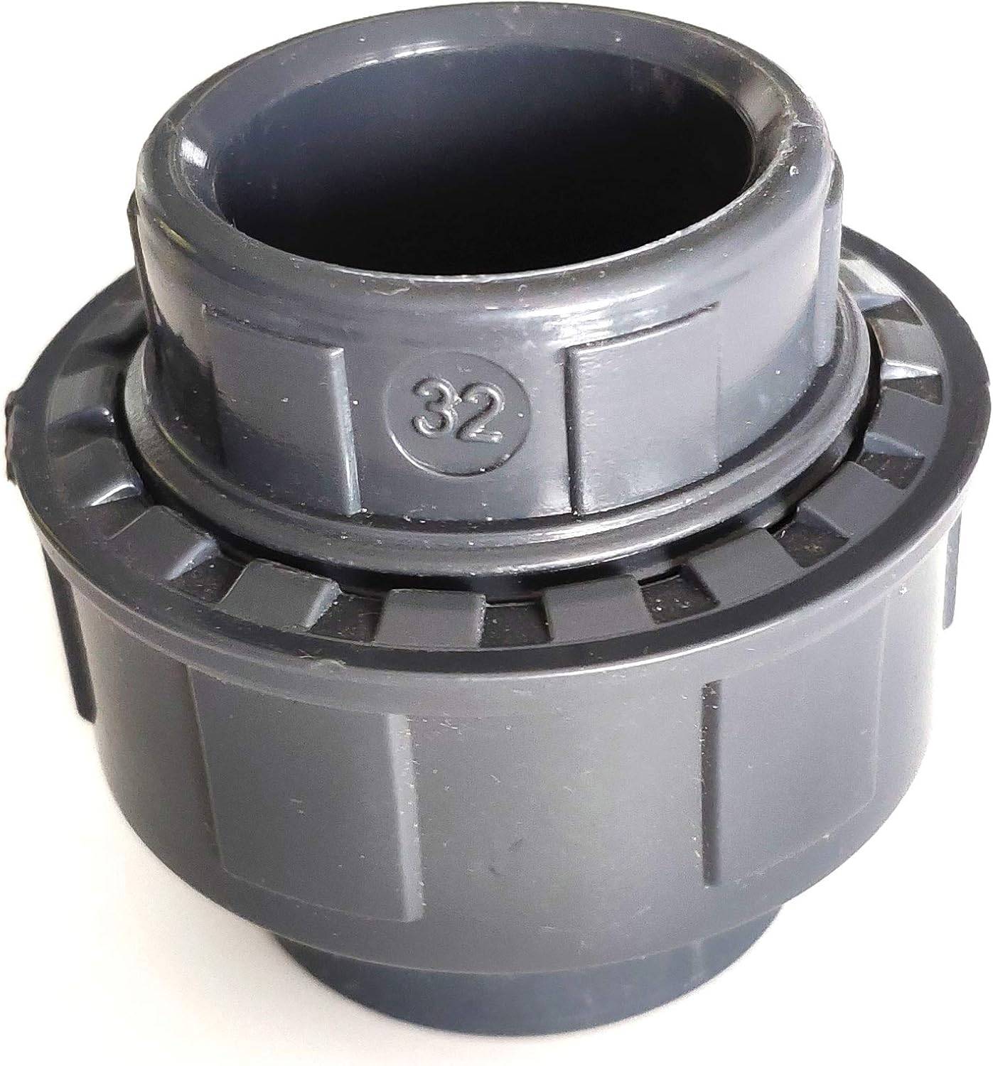 Fitt - Racord Union 3 pièces ø 32 mm intérieur à coller des 2 côtés  PVC pression PN16 / 32mm / FF / Femelle Femelle - Image 1