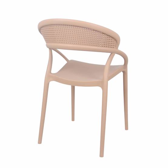 Oviala - Lot de 4 chaises de terrasse roses Madrid - Oviala - Imagen 3