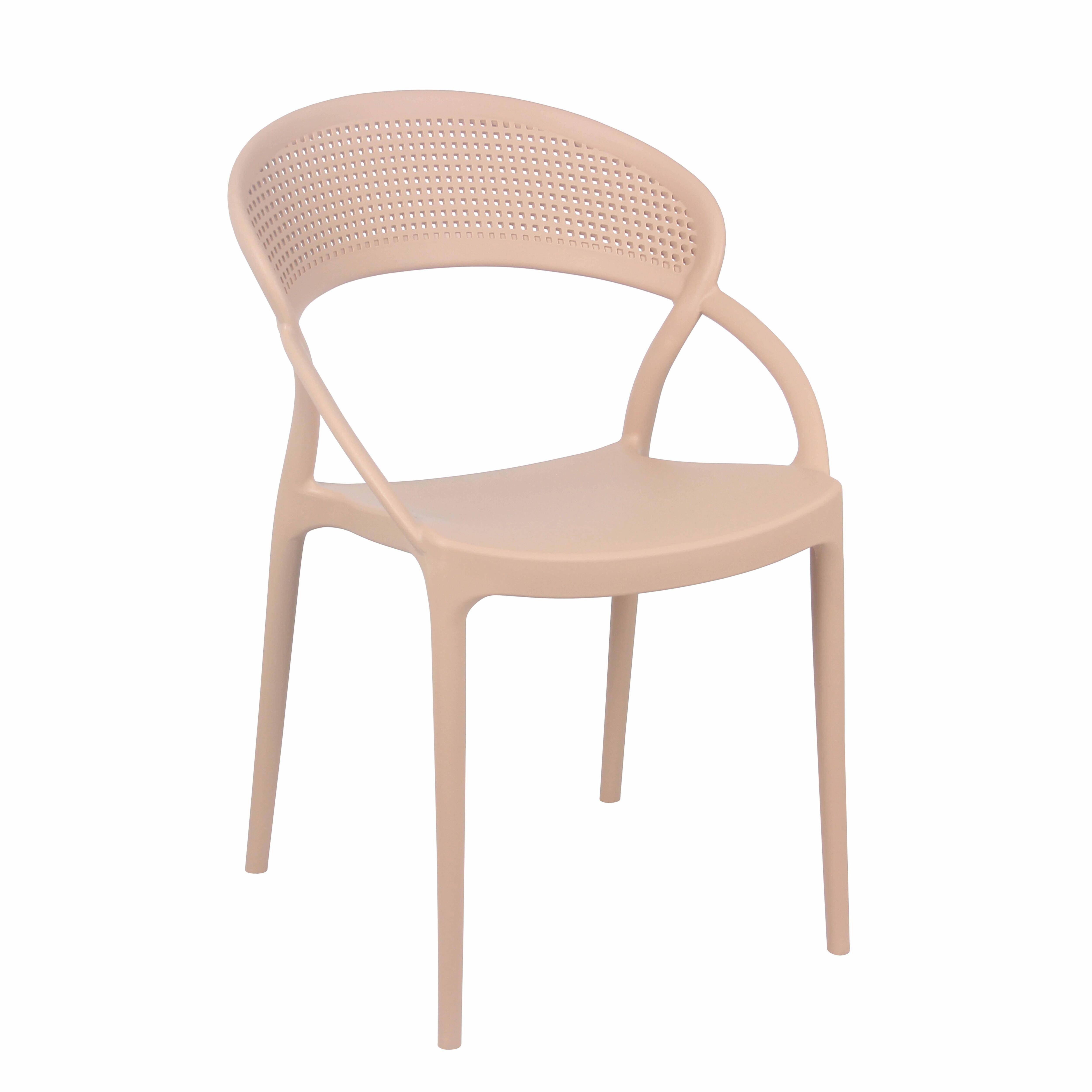 Oviala - Lot de 4 chaises de terrasse roses Madrid - Oviala - Imagen 2