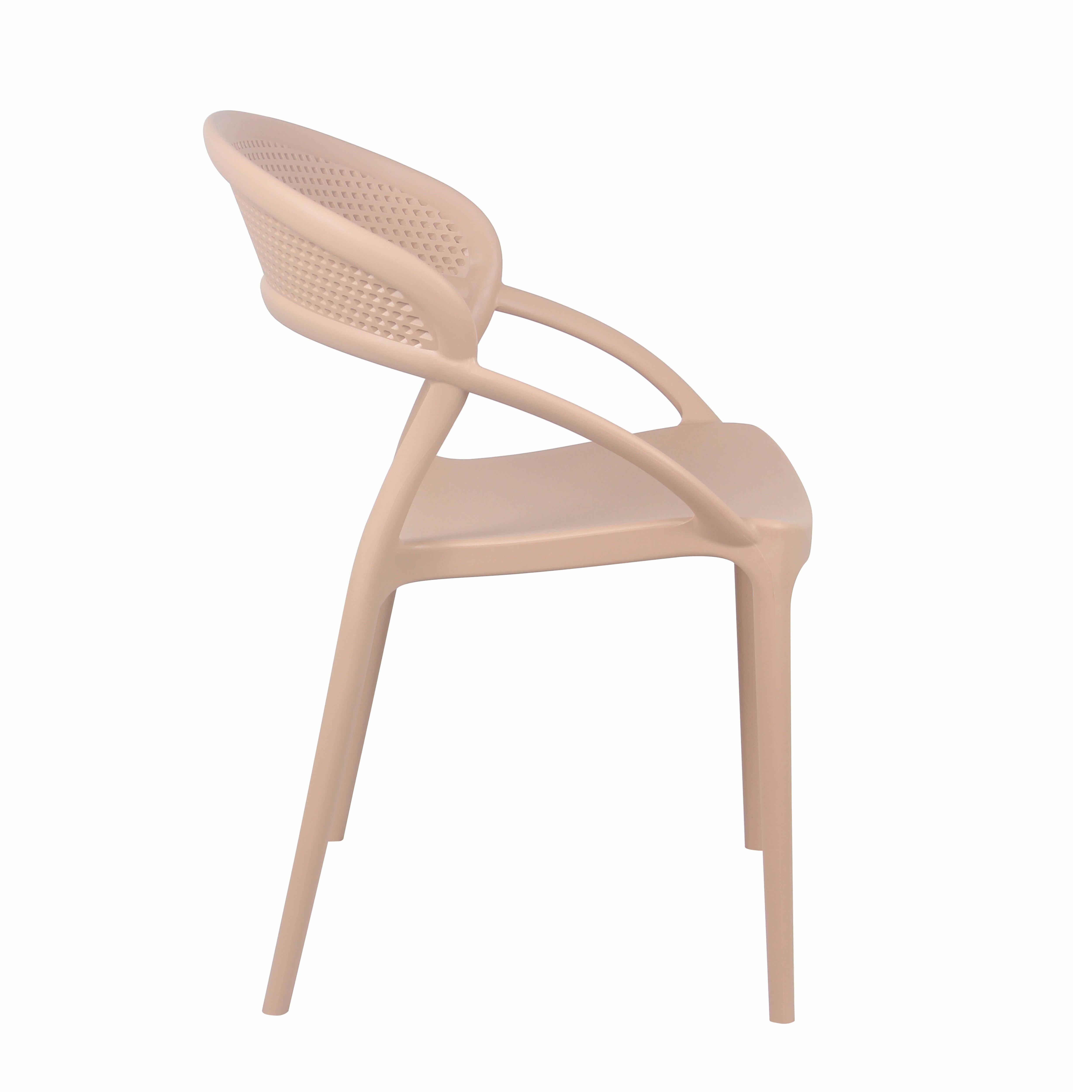 Oviala - Lot de 4 chaises de terrasse roses Madrid - Oviala - Imagen 5