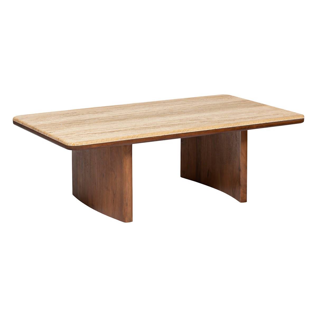 Table Basse en Bois "Jivan" 120cm Marron - Image 1