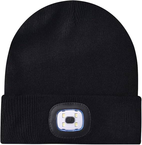 Bonnet avec lampe LED noir - IntiMe - Image 2
