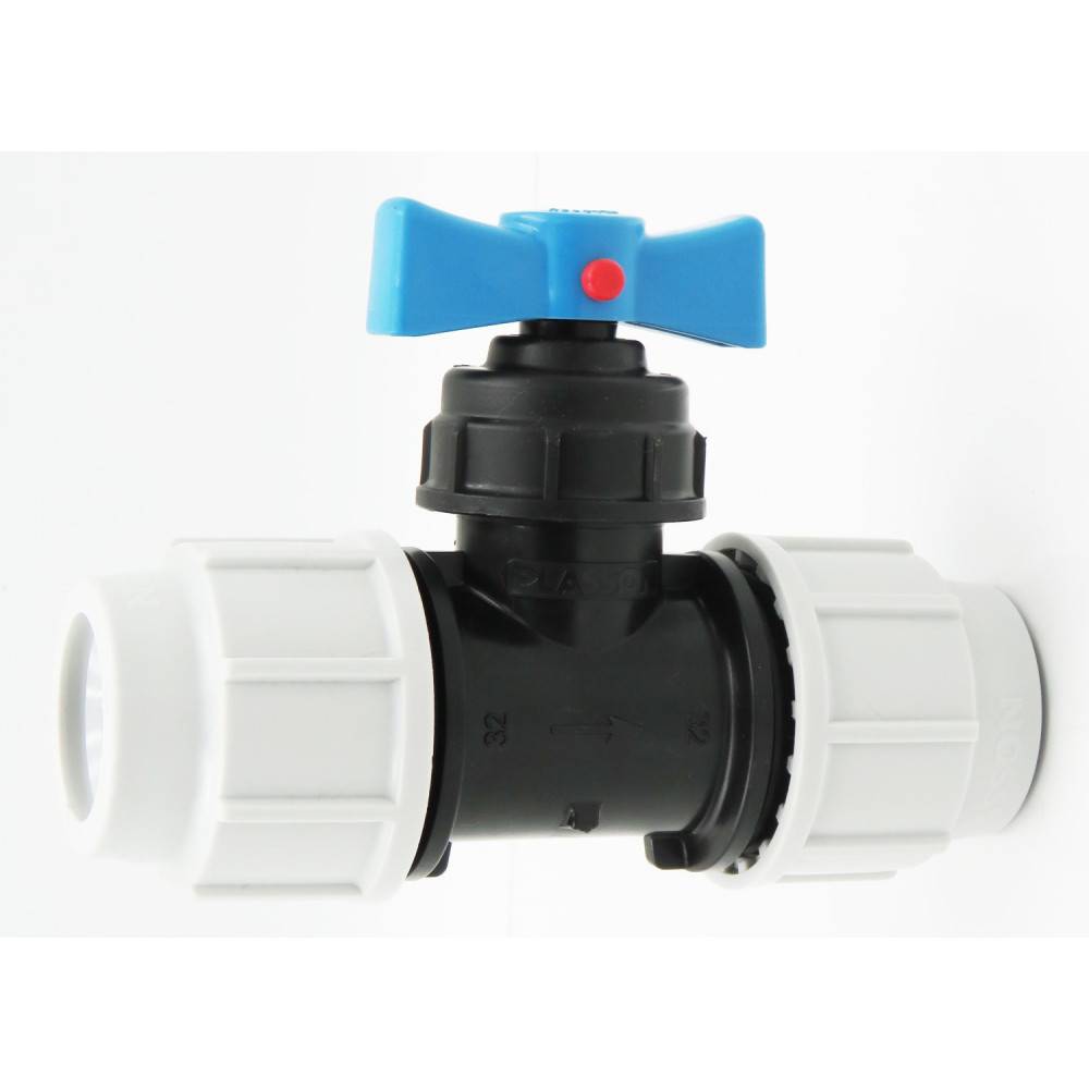 Robinet Vanne à soupape Ø 32 mm, raccordement rapide - Imagen 1
