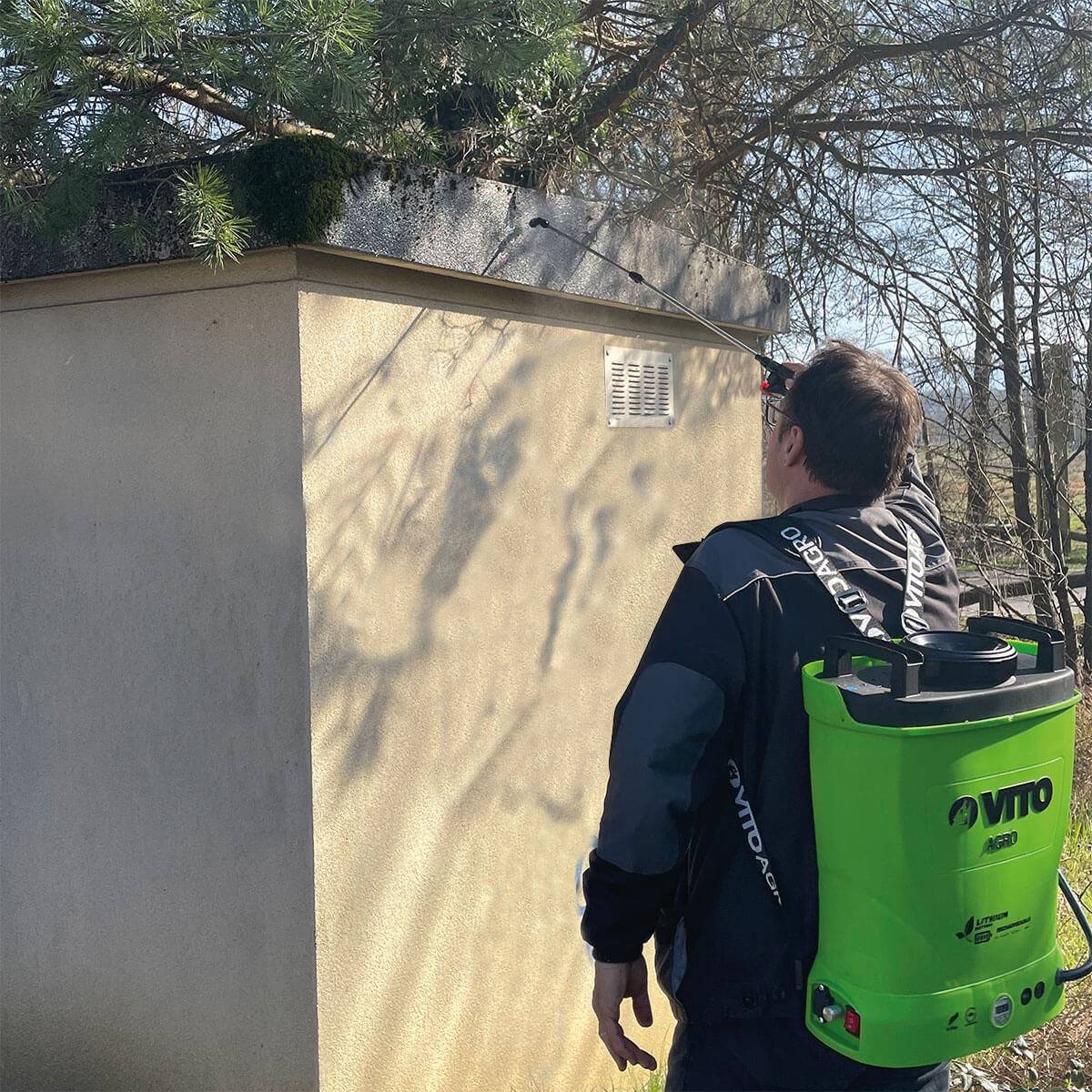 Pulvérisateur Electrique à Batterie Lithium 12V/8AH 16L 6 bars Chargeur Végetaux jardin toitures VITO - Imagen 7