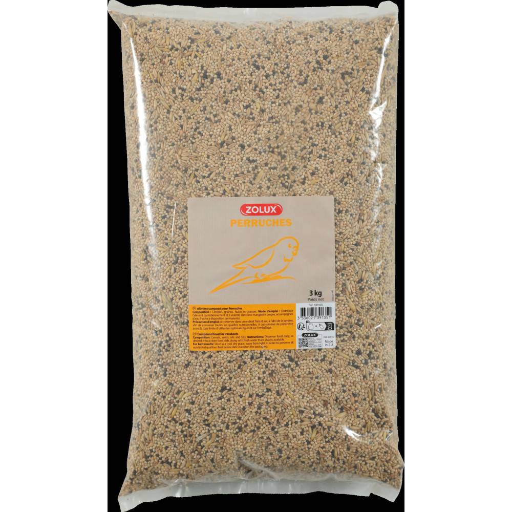 Zolux - Graines pour perruches sac de 3 kg pour oiseaux - Imagen 2