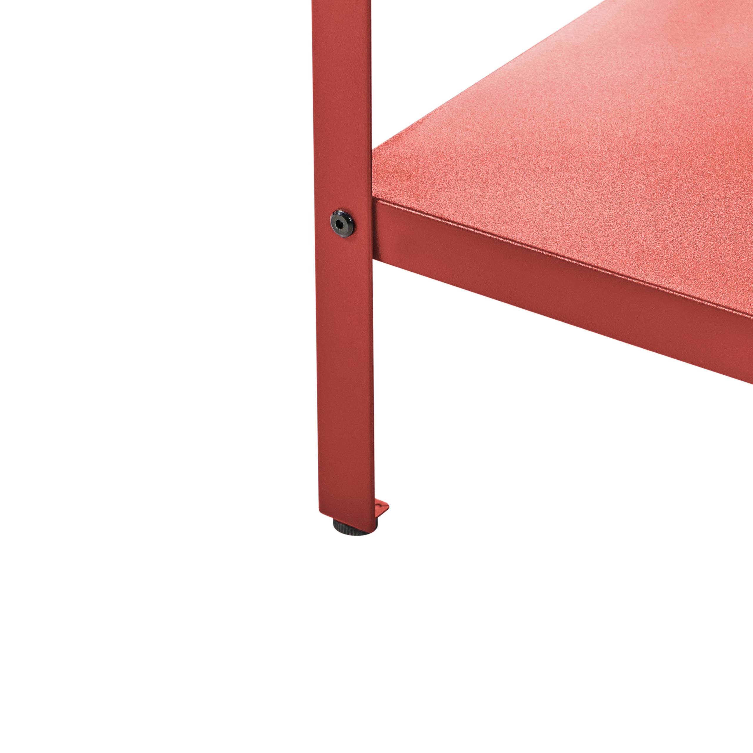 Beliani - Cuisine de jardin Acier Rouge VILAMA - 80x50x90- Beliani - Image 8