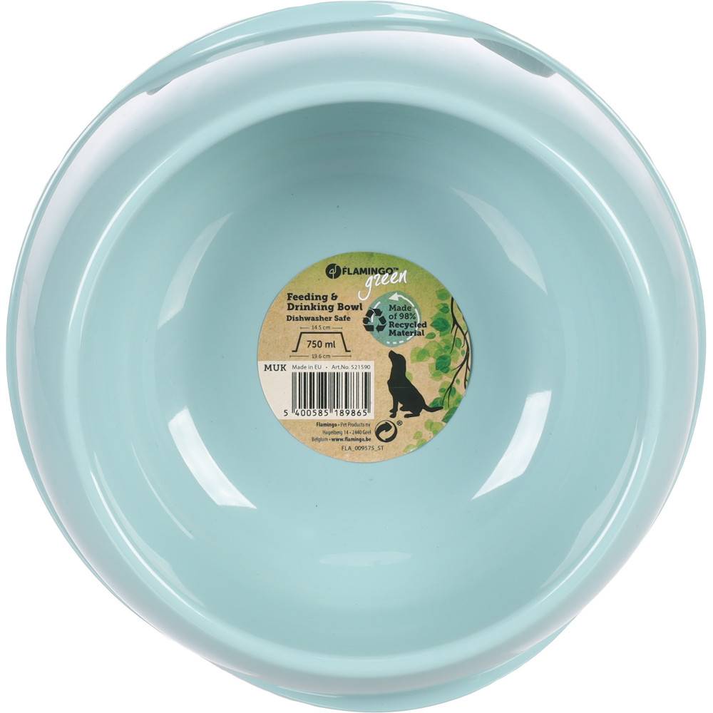 Gamelle en plastique recyclé MUK 750 ml pour chien. - Image 3