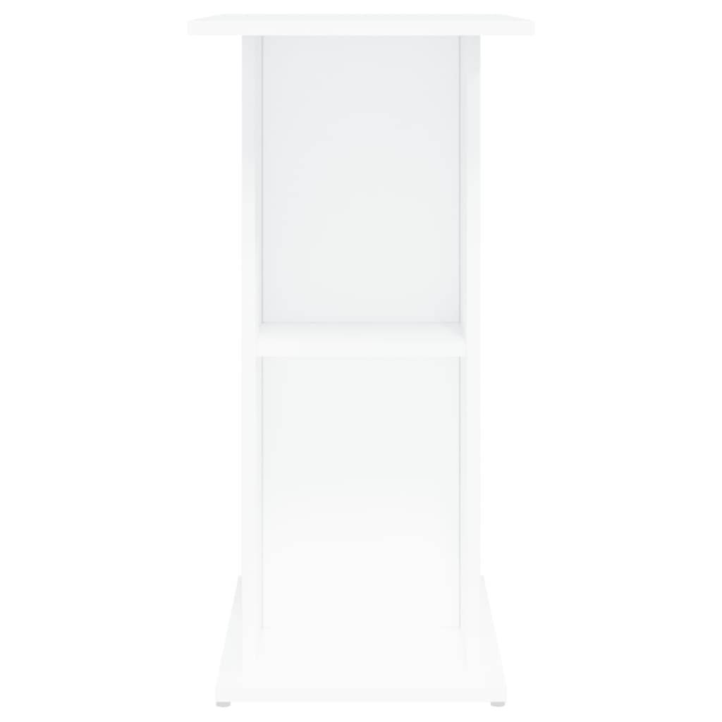 Support Aquarium Bois Ingénierie avec Étagères de Rangement 75x36x72,5 cm Blanc - ComfortXL Outdoor Living - Image 5