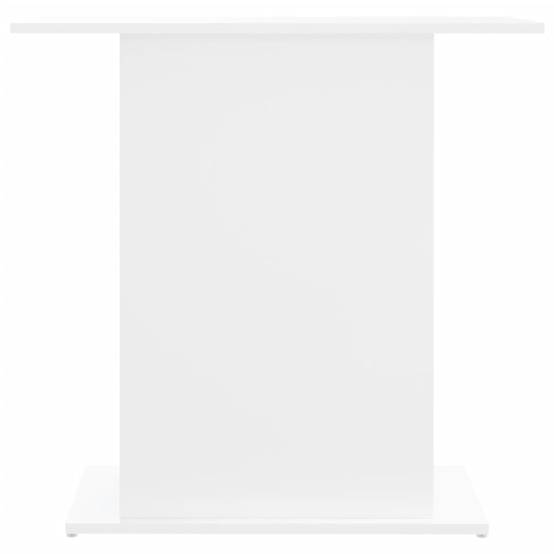 Support Aquarium Bois Ingénierie avec Étagères de Rangement 75x36x72,5 cm Blanc - ComfortXL Outdoor Living - Image 4