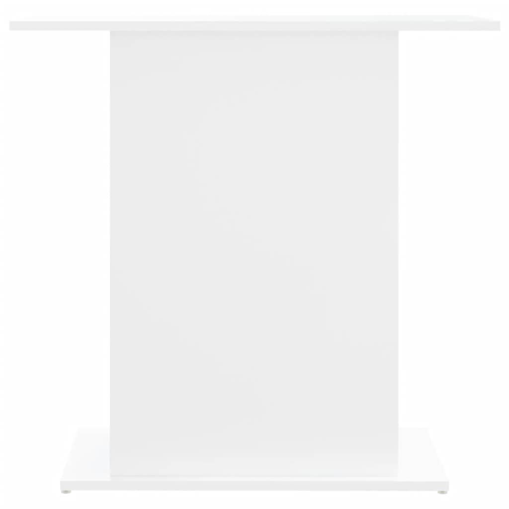 Support Aquarium Bois Ingénierie avec Étagères de Rangement 75x36x72,5 cm Blanc - ComfortXL Outdoor Living - Image 4