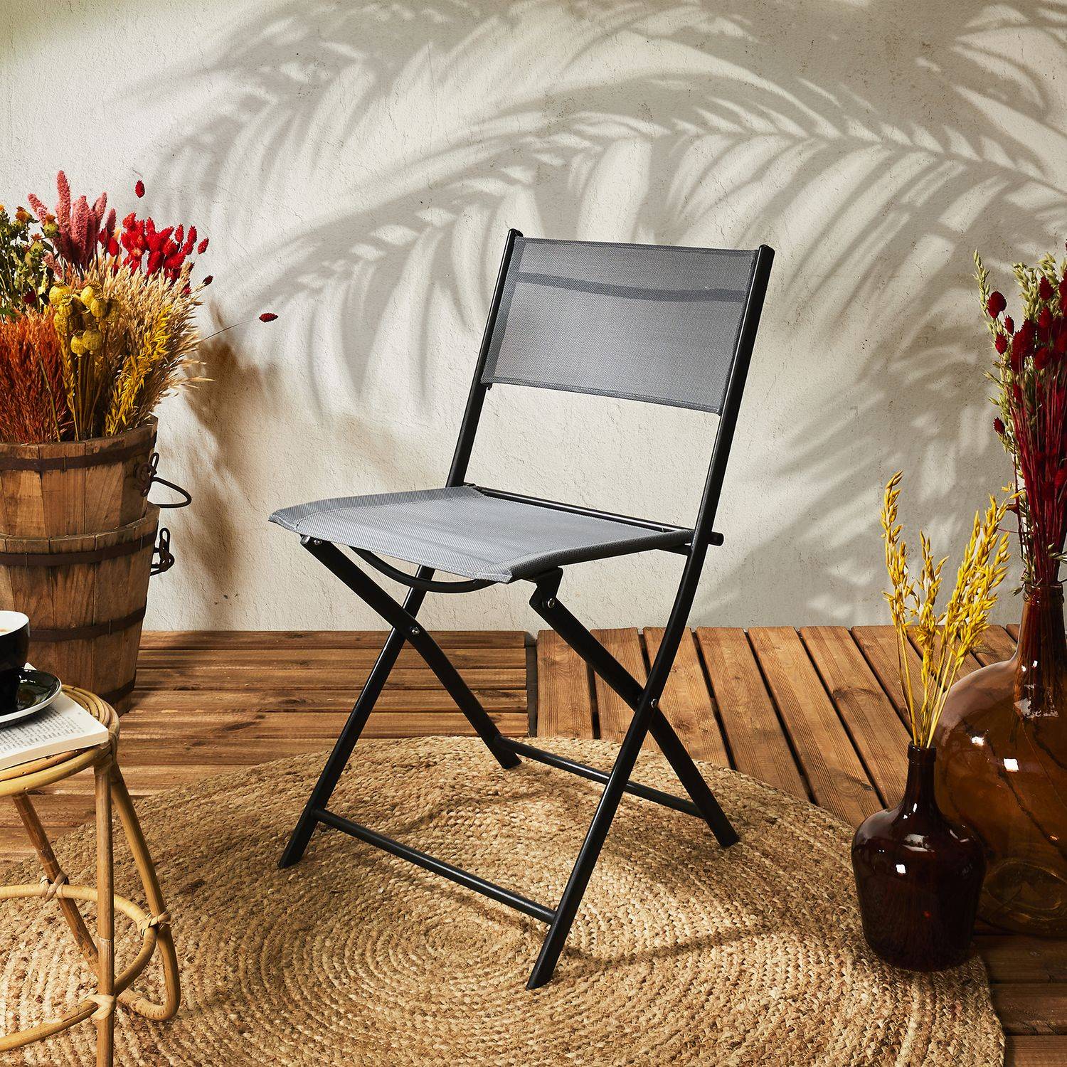 Sans Marque - Lot de 4 Chaises pliantes d'extérieur Elba - Toilinux - Imagen 3