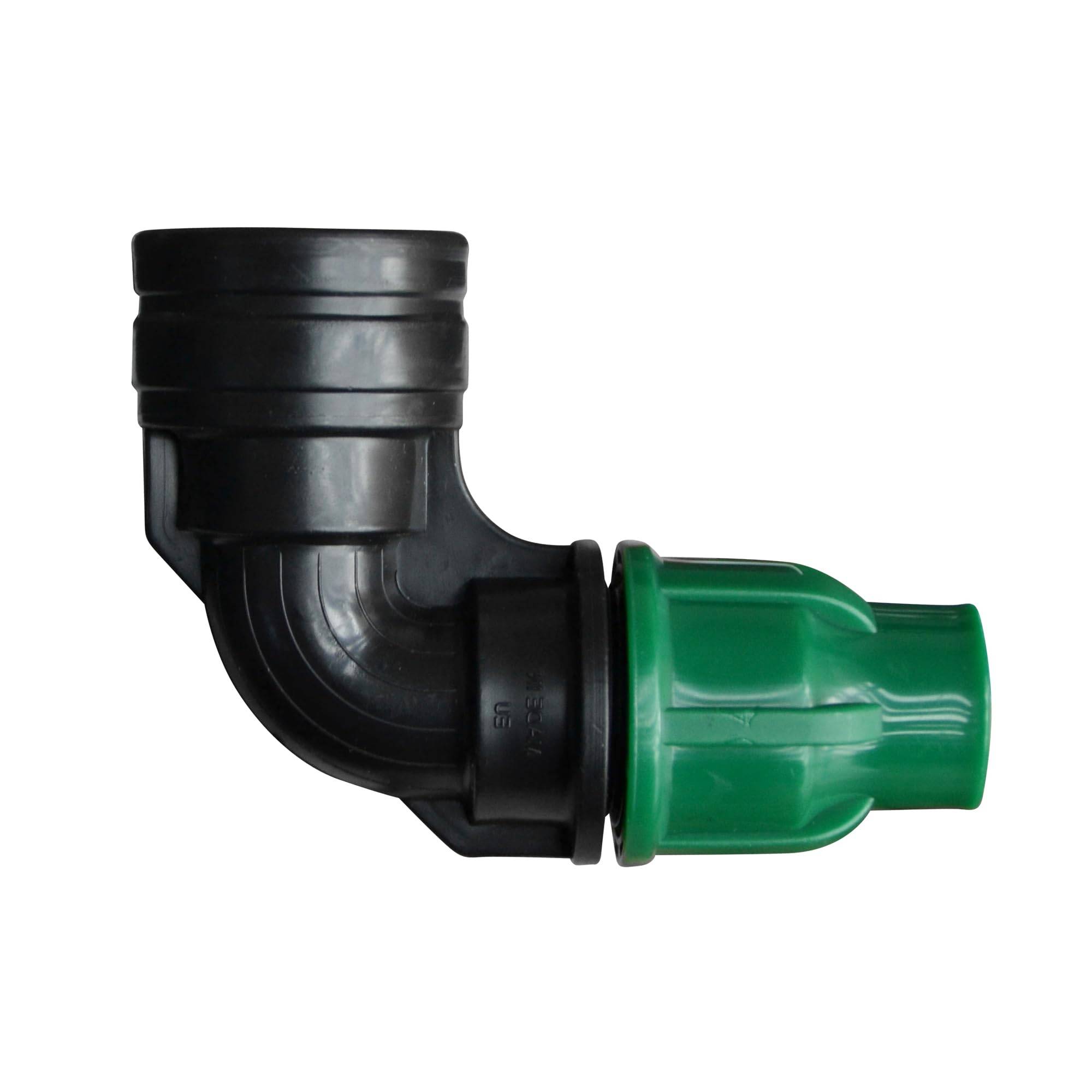 Jardibric - Jardibric - Conector Codo Salida Hembra para Manguera Negra Ø16 mm - Solución Práctica para Conexión y Evacuación en Sus Sistemas de Riego. - Imagen 1