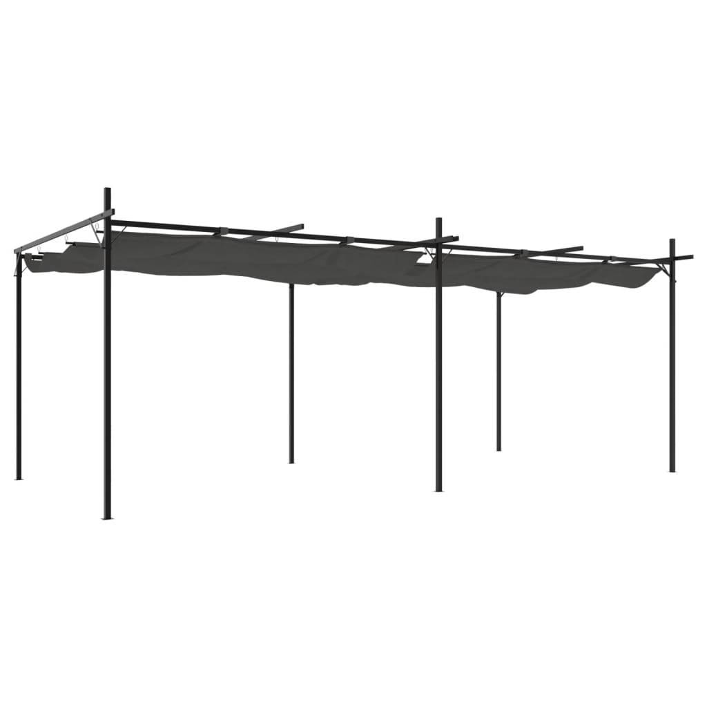 PANGIVO - Pergola avec toit rétractable anthracite 589 x 292 x 230 cm - PANGIVO - Image 2