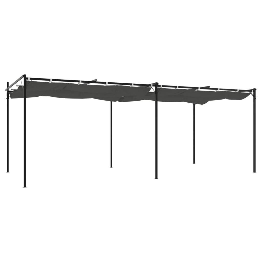 PANGIVO - Pergola avec toit rétractable anthracite 589 x 292 x 230 cm - PANGIVO - Image 5