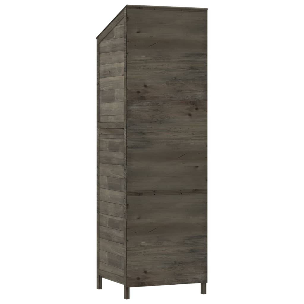 Vidaxl - Remise de jardin Anthracite 55x52x174,5 cm Bois de sapin solide vidaXL 152188 - Image 7