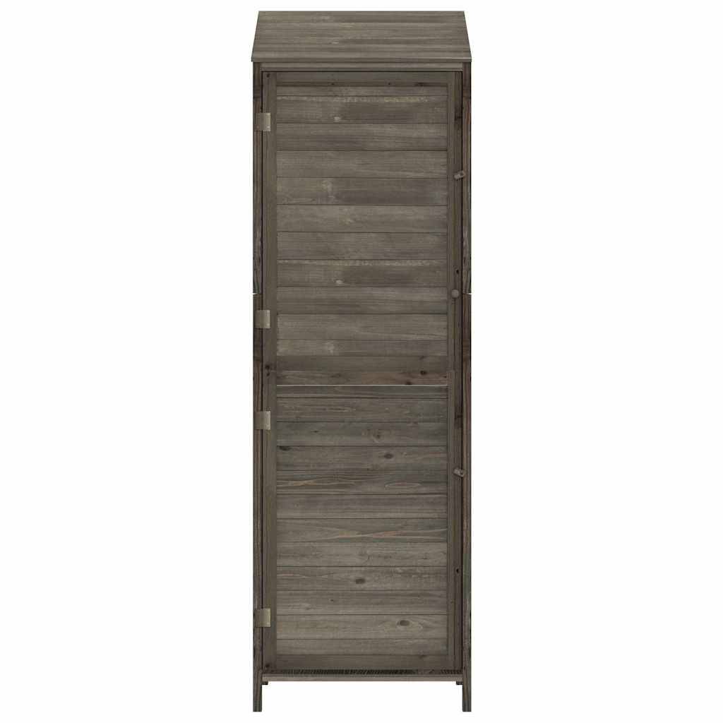 Vidaxl - Remise de jardin Anthracite 55x52x174,5 cm Bois de sapin solide vidaXL 152188 - Image 9