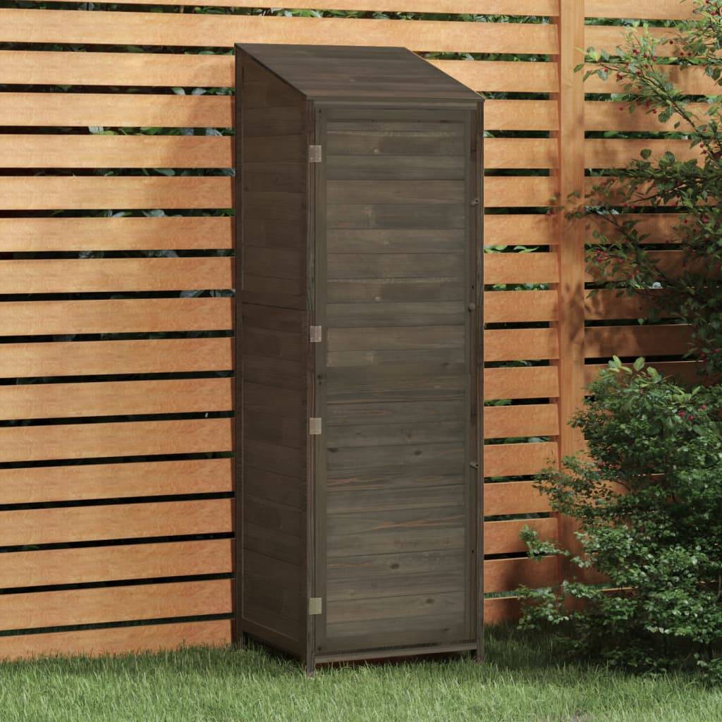 Vidaxl - Remise de jardin Anthracite 55x52x174,5 cm Bois de sapin solide vidaXL 152188 - Image 1