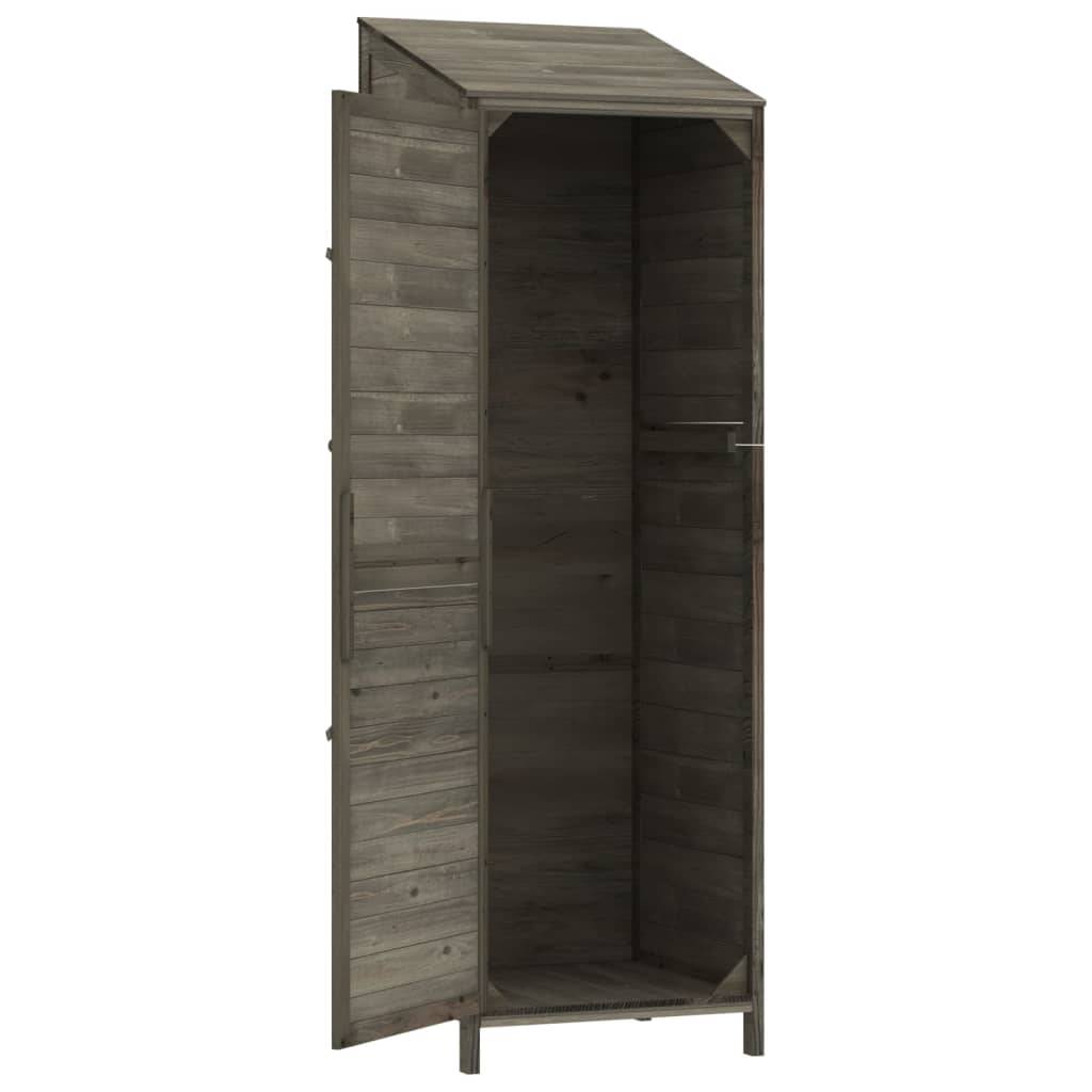 Vidaxl - Remise de jardin Anthracite 55x52x174,5 cm Bois de sapin solide vidaXL 152188 - Image 10