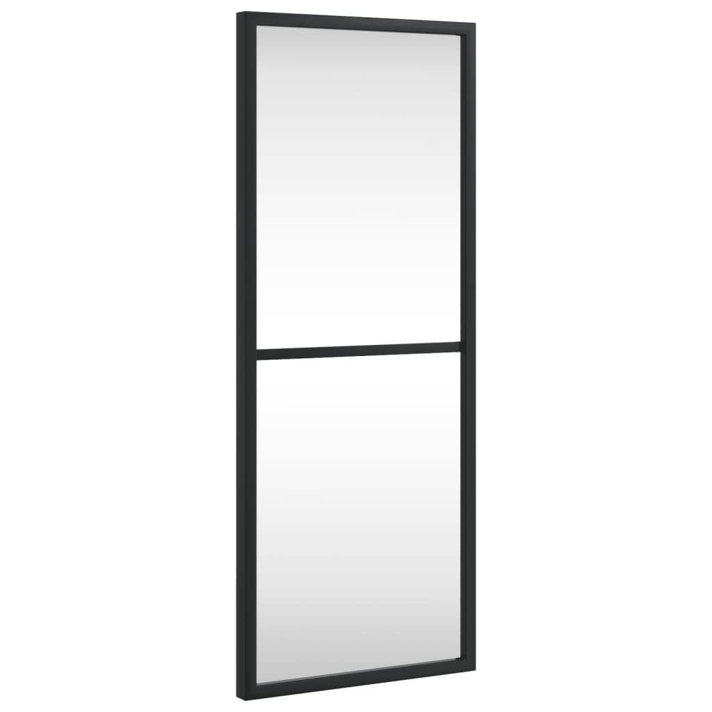 Maison Chic - Miroir mural - Miroir décoratif noir 20x50 cm rectangulaire fer - Image 1