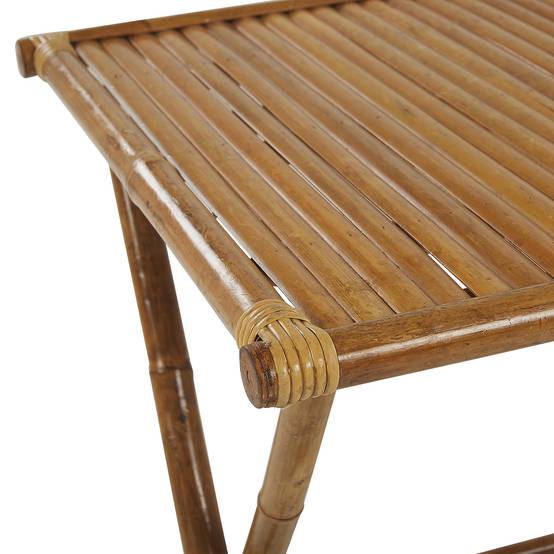 Petite Table de Jardin Bistrot Pliante 70 x 70 cm Facile à Ranger et Légère Idéale pour Jardin ou Terrasse Moderne Beliani - Image 3