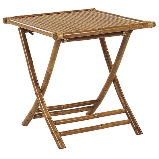 Petite Table de Jardin Bistrot Pliante 70 x 70 cm Facile à Ranger et Légère Idéale pour Jardin ou Terrasse Moderne Beliani - Image 1