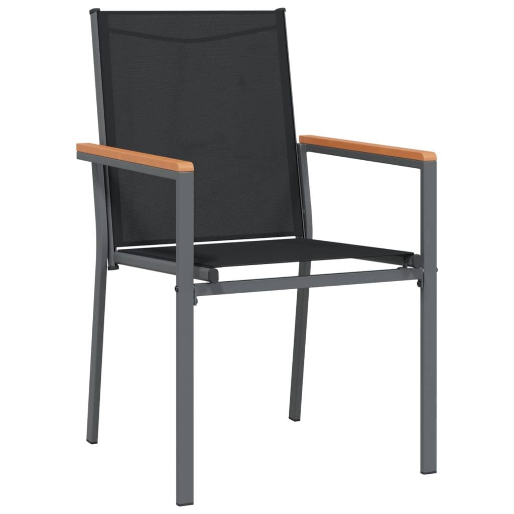 Prolenta Premium - Lot de 4 Chaise bois composite  Bellingham Noir 55 X 61,5 X 90 cm  - P87210N - Image 2