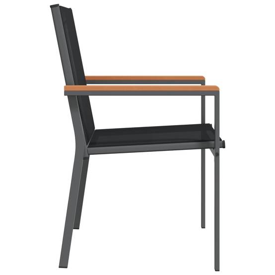 Prolenta Premium - Lot de 4 Chaise bois composite Bellingham Noir 55 X 61,5 X 90 cm - P87210N - Image 3