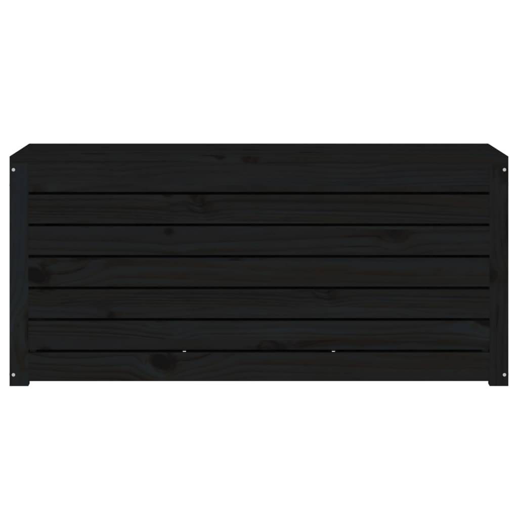 Helloshop26 - Boîte coffre de jardin 101 x 50,5 x 46,5 cm bois massif de pin noir - Imagen 3
